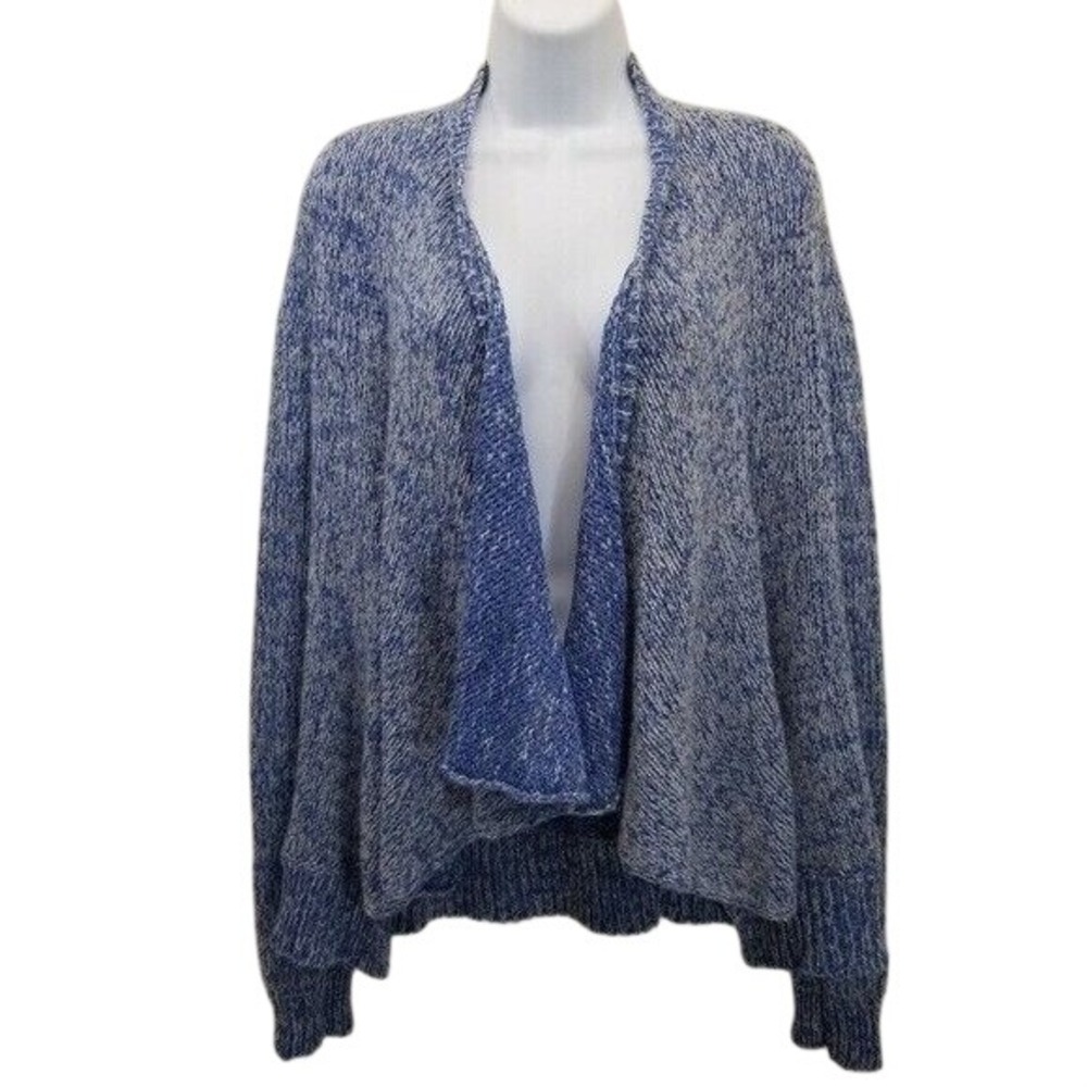 Anthropologie Moth S Blue Open Cardigan Winnie Waterfall Sweater